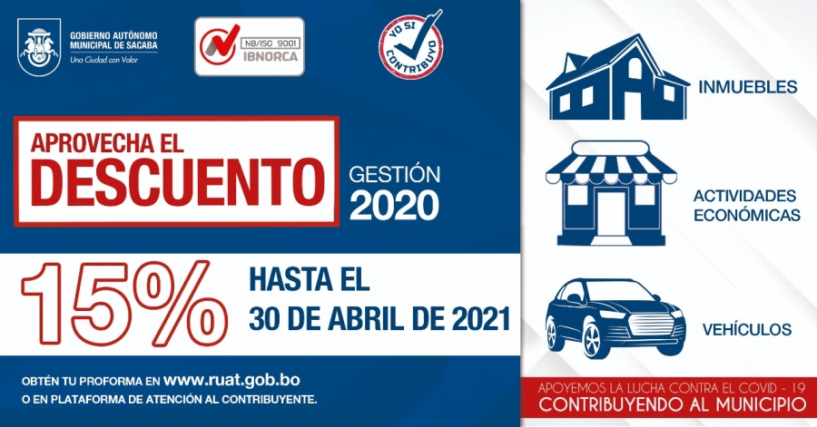 APROVECHA EL DESCUENTO 15% GESTI&Oacute;N 2020