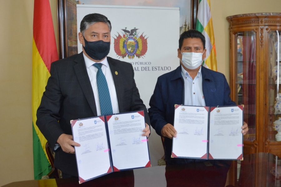 MINISTERIO P&Uacute;BLICO Y ALCALD&Iacute;A DE SACABA SUSCRIBEN CONVENIO PARA LA DESIGNACI&Oacute;N DE UN M&Eacute;DICO FOREN