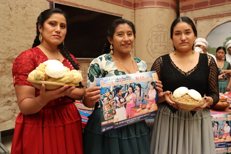 INVITAN A LA TERCERA VERSI&Oacute;N DE LA FERIA &Ntilde;AWPA MANKA MIKHUNA EN EL DISTRITO 4 DE SACABA