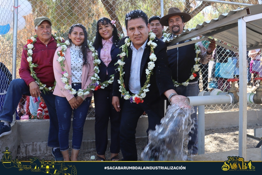 263 ANIVERSARIO: ALCALDE DE SACABA PEDRO GUTI&Eacute;RREZ ENTREGA UN POZO DE AGUA PARA RIEGO EN LA OTB URIOSTE NORTE