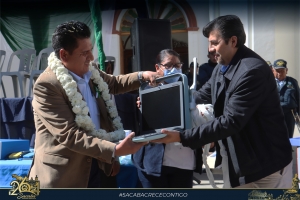 ALCALDE PEDRO GUTI&Eacute;RREZ ENTREG&Oacute; MATERIAL, EQUIPAMIENTO E INSUMOS POR BS 16 MILLONES DE BOLIVIANOS A HOSPITALES DE SEGUNDO NIVEL Y CENTROS DE SALUD DE SACABA