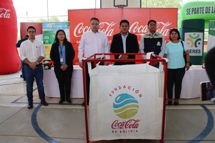 SACABA ES EL PRIMER MUNICIPIO DE BOLIVIA EN FORMAR PARTE DEL PROGRAMA EDUCA PET PARA RECICLAR BOTELLAS DE PL&Aacute;STICO EN UNIDADES EDUCATIVAS