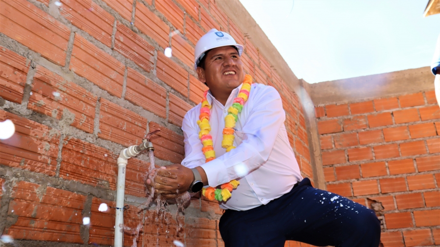 AGUA DE MISICUNI LLEGA A EL ABRA: PRUEBAS HIDR&Aacute;ULICAS SE REALIZARON CON &Eacute;XITO EN EL DISTRITO 6 DE SACABA