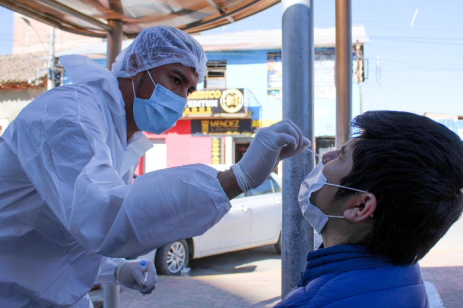 REALIZAN PRUEBAS ANT&Iacute;GENAS NASAL EN LOS CENTROS DE SALUD DE SACA