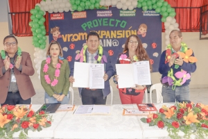 ALCALDE PEDRO GUTI&Eacute;RREZ FIRM&Oacute; UN CONVENIO CON LA ONG SAVE THE CHILDREN PARA DESARROLLAR EL PROYECTO VROOM EN BENEFICIO DE M&Aacute;S DE 620 NI&Ntilde;OS DE 0 A 5 A&Ntilde;OS EN SACABA