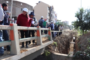 AUTORIDADES DE SACABA INSPECCIONAN AVANCE DE OBRAS EN REDES PRIMARIAS Y REPORTAN 43 % DE AVANCE