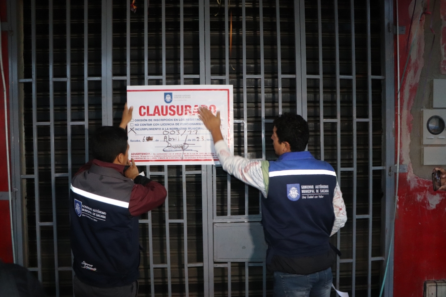 SACABA REALIZA OPERATIVOS DE CONTROL EN JUEVES Y VIERNES SANTO