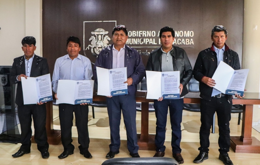 ALCALDE DE SACABA PEDRO GUTI&Eacute;RREZ POSESIONA A CINCO NUEVOS SUBALCALDES DE DISTRITOS RURALES