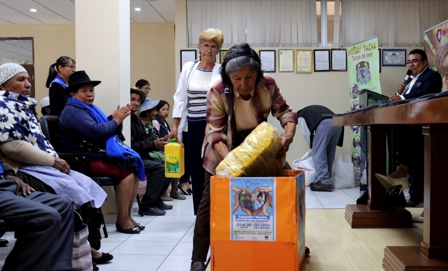 LANZAN LA CAMPA&Ntilde;A &ldquo;SACABA SOLIDARIA DE CORAZ&Oacute;N&rdquo; EN BENEFICIO DE ADULTOS MAYORES EN SITUACI&Oacute;N DE VULNERABILIDAD