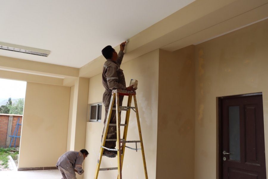 AVANZAN LOS TRABAJOS DE MANTENIMIENTO EN UNIDADES EDUCATIVAS DE SACABA Y SE GARANTIZA EL ALIMENTO COMPLEMENTARIO ESCOLAR DESDE EL PRIMER D&Iacute;A DE CLASES