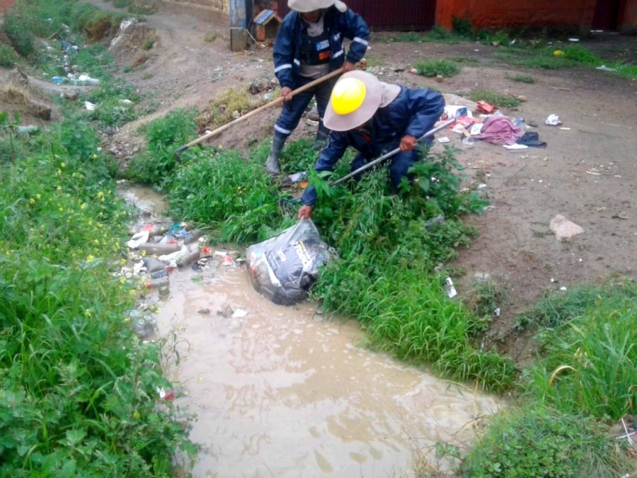UGR DE SACABA INTENSIFICA MONITOREO Y VIGILANCIA A LAS TORRENTERAS PARA EVITAR INUNDACIONES EN ESTA TEMPORADA DE LLUVIA