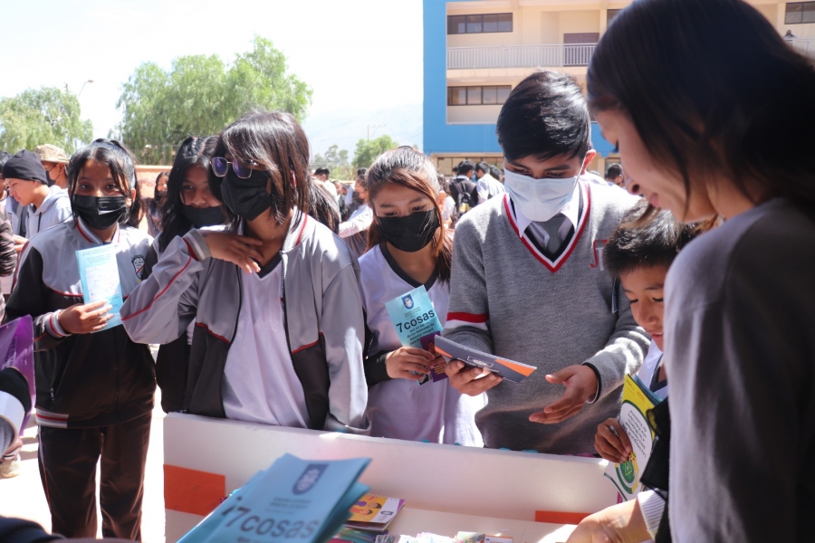 ESTUDIANTES DE SACABA SE CAPACITAN EN LA PREVENCI&Oacute;N DE LA VIOLENCIA Y CONSUMO DE SUSTANCIAS CONTROLADAS EN EL MARCO DEL PLAN &ldquo;MOCHILA PREVENTIVA&rdquo;