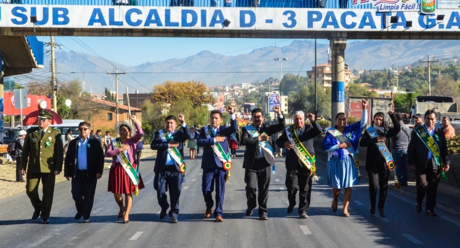 DESDE PACATA, AUTORIDADES RINDIERON HOMENAJE AL 169 ANIVERSARIO DE LA PROVINCIA CHAPARE