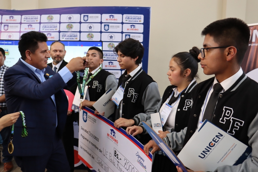 UNIDAD EDUCATIVA PAULO FREIRE DE QUINTANILLA GANA EL PRIMER CONCURSO INTERCOLEGIAL DE SABERES Y CONOCIMIENTOS &ldquo;MI PROMO SACABA 2023&rdquo;