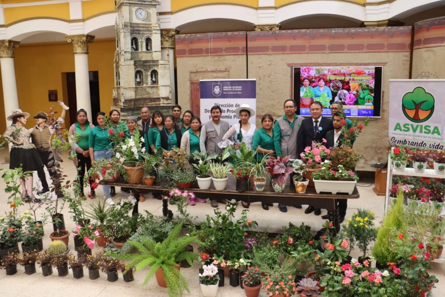 SACABA INVITA A LA FERIA DE LAS FLORES Y PLANTAS ESTE FIN DE SEMANA EN EL DISTRITO 2 QUINTANILLA
