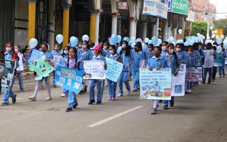 SACABA CONMEMORA EL D&Iacute;A MUNDIAL DEL AGUA CON UNA MARCHA DE CONCIENTIZACI&Oacute;N E IMPULSA CINCO ACCIONES PARA PRESERVAR EL AGUA