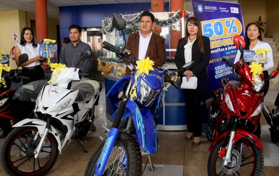 SACABA EXTIENDE HASTA EL 30 DE DICIEMBRE EL &ldquo;PERDONAZO&rdquo; DEL 50% DE MULTAS E INTERESES Y ANUNCIA ATRACTIVOS PREMIOS PARA EL SORTEO AL BUEN CONTRIBUYENTE