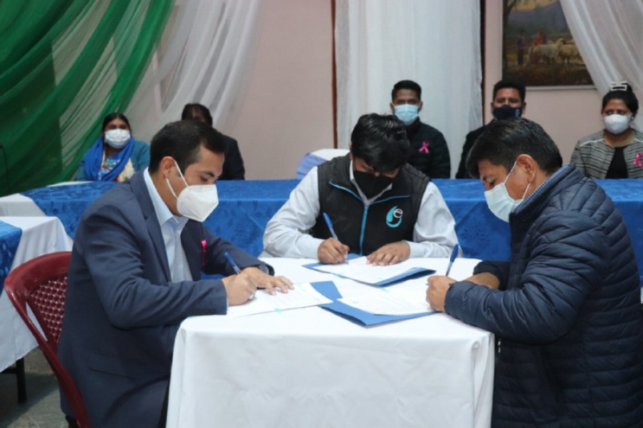 FIRMA DE PRE ACUERDO GARANTIZA AGUA POTABLE PARA SACABA DESDE MISICUNI