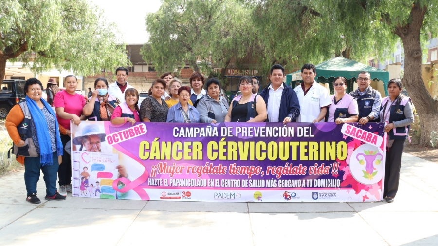 SACABA LANZA LA CAMPA&Ntilde;A GRATUITA DE TOMA DE PAPANICOLAOU PARA LA PREVENCI&Oacute;N DEL C&Aacute;NCER CERVICOUTERINO &ldquo;MUJER REG&Aacute;LATE TIEMPO, REG&Aacute;LATE VIDA&rdquo;